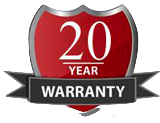 20 year No-Clog Warranty!